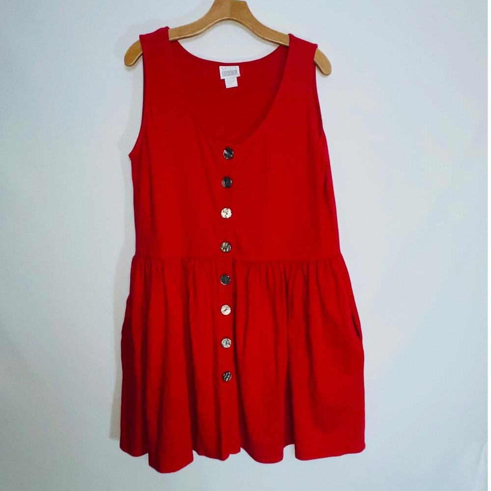 Vintage Moda International Dress - Women's Size L - 100% Cotton